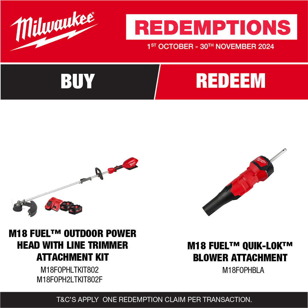 M18 Garden Outdoor Power Milwaukee M18 Fuel Outdoor Power Head With Line Trimmer Attachment Kit